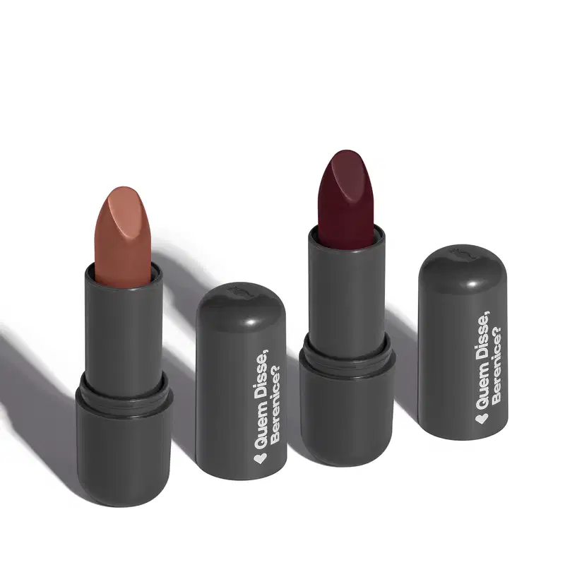 Combo Batom Efeito mate: Nude Marrom 130 3,8g +  Vinho 430 3,8g