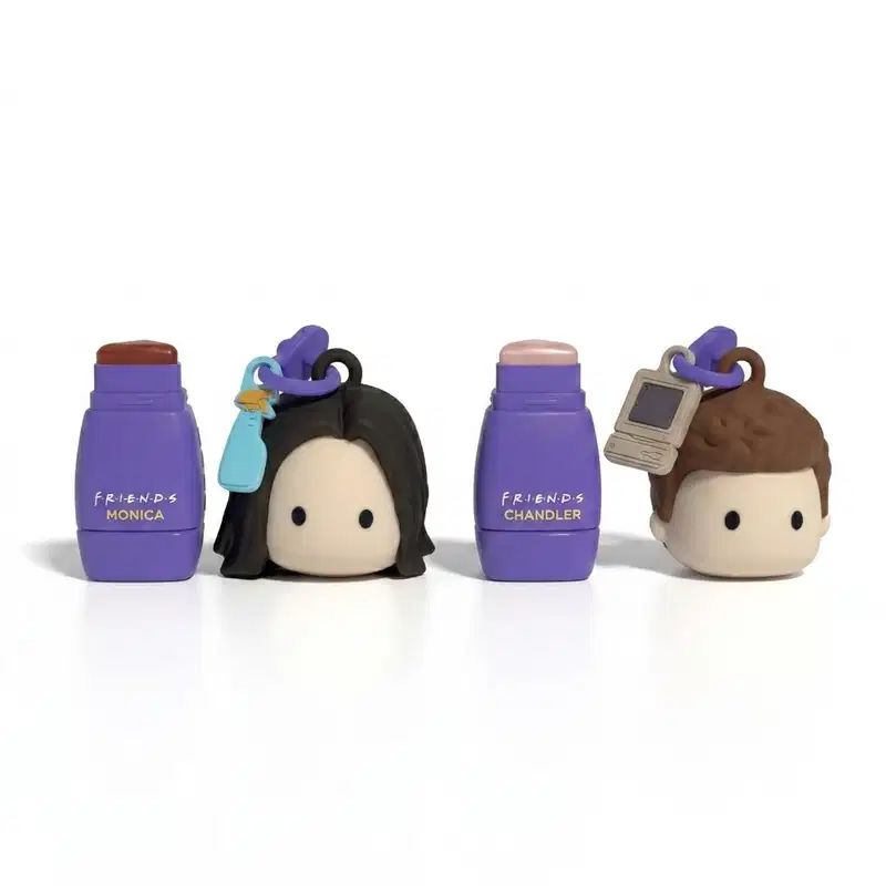 Combo Friends: Berêstick 3 em 1 Vermelho Mônica 4g + Berêstick 3 em 1 Marrom Avelã Chandler 4g