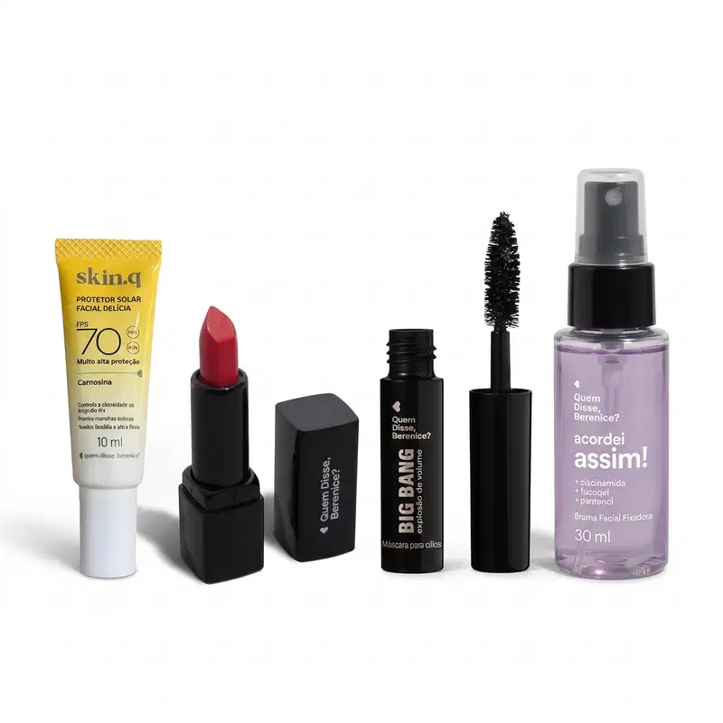 Combo Minis de Maquiagem e Skincare (4 itens)