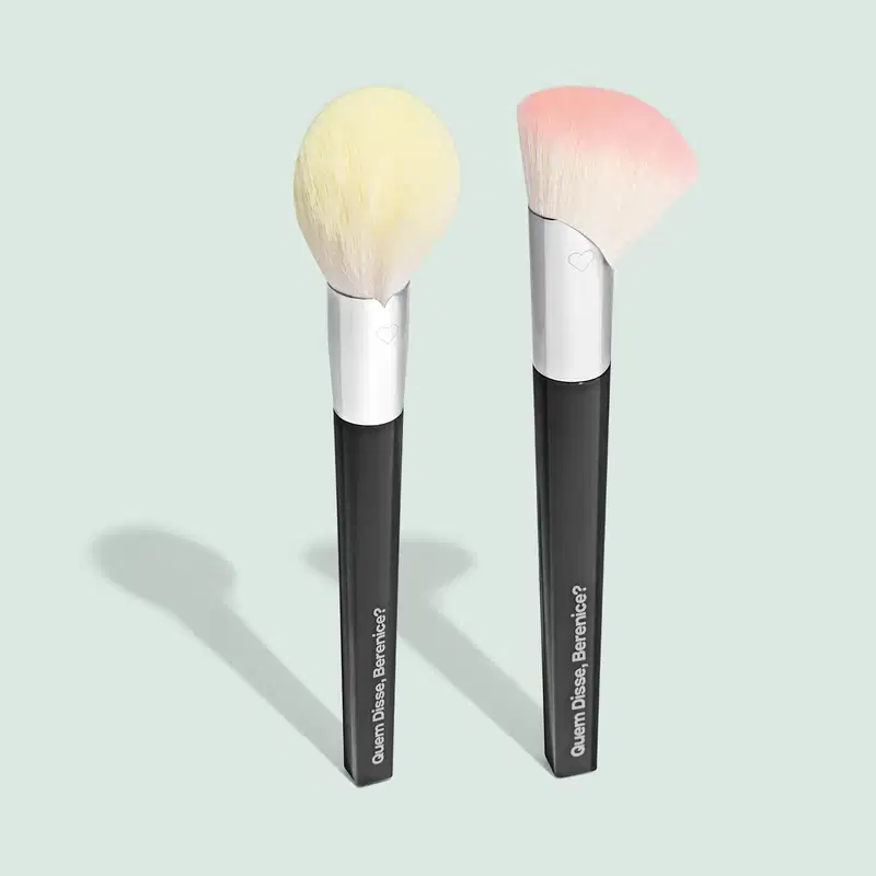 Combo Pincel De Maquiagem Multiefeitos + Pincel Multi Pó e Blush