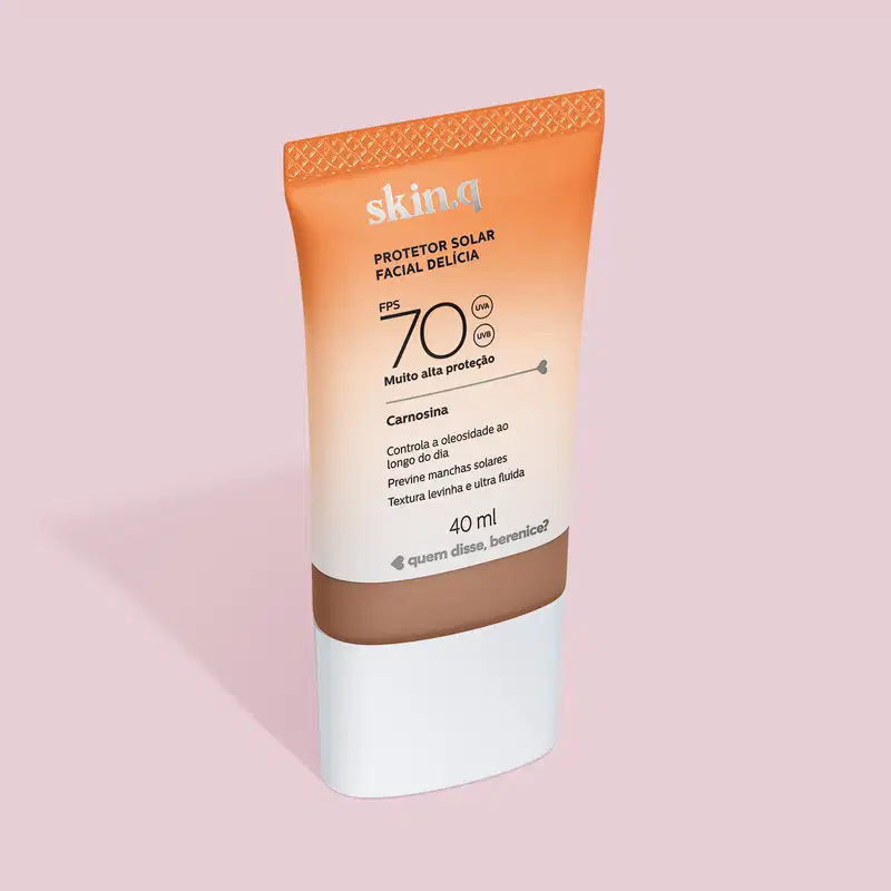 Protetor Solar Facial Delícia FPS 70 Skin.q Cor 03 40ml
