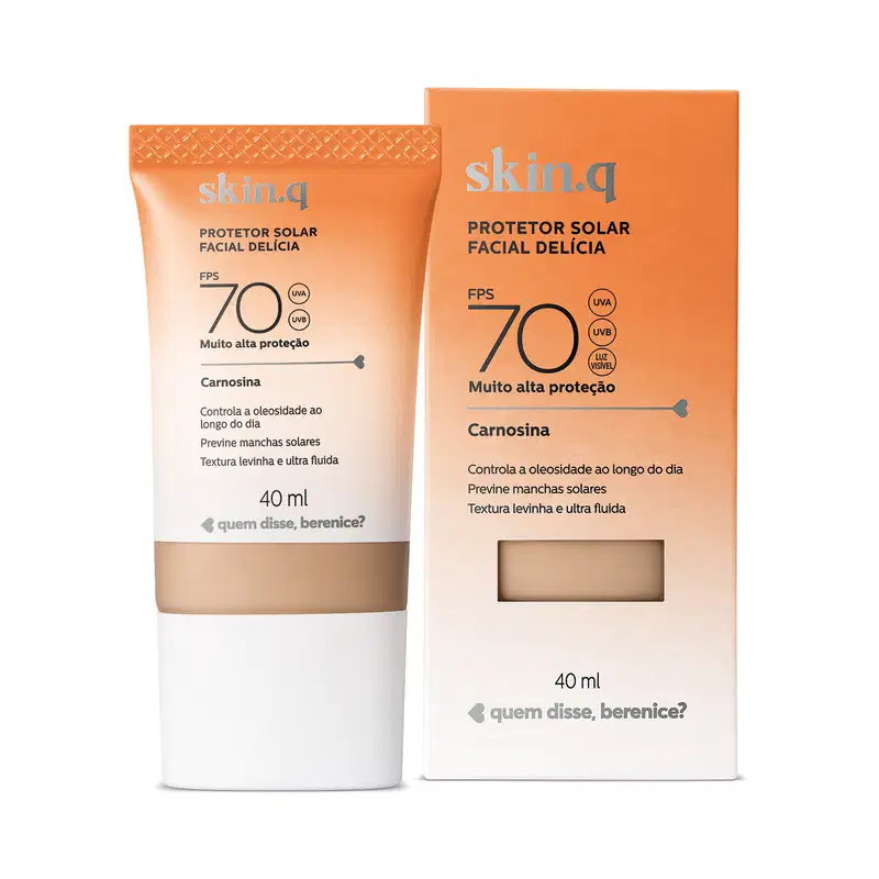 Quem Disse, Berenice? Skin.q Delícia FPS 70 Cor 02 - Protetor Solar Facial 40ml