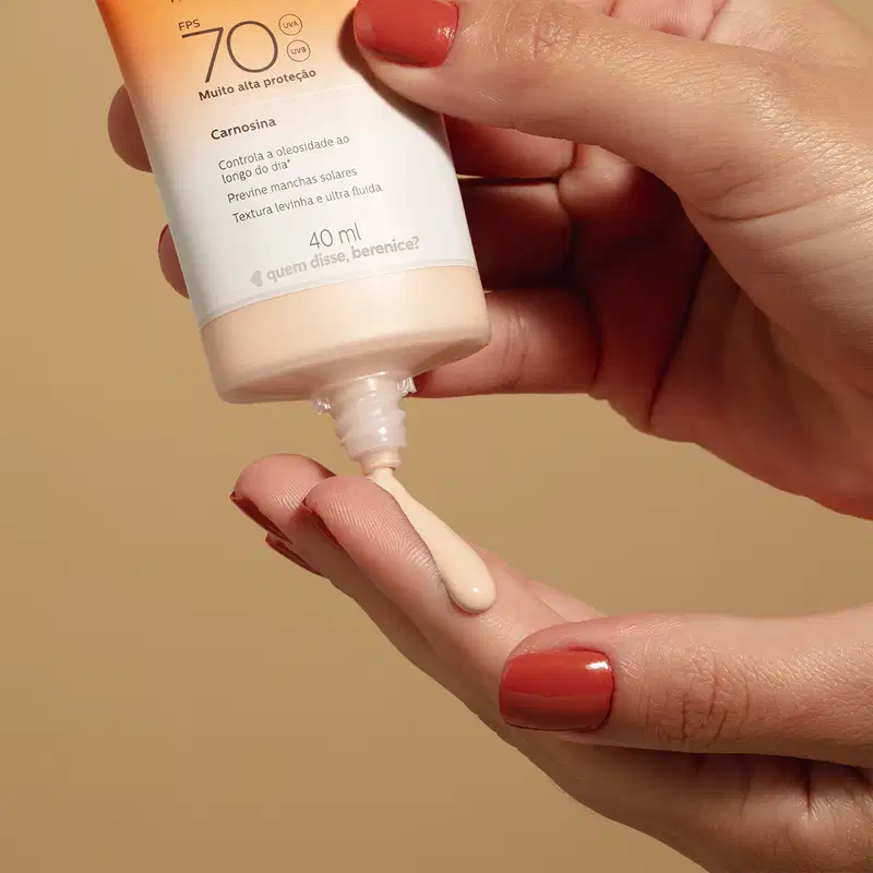 Protetor Solar Facial Delícia FPS 70 Skin.q Cor 01 40ml