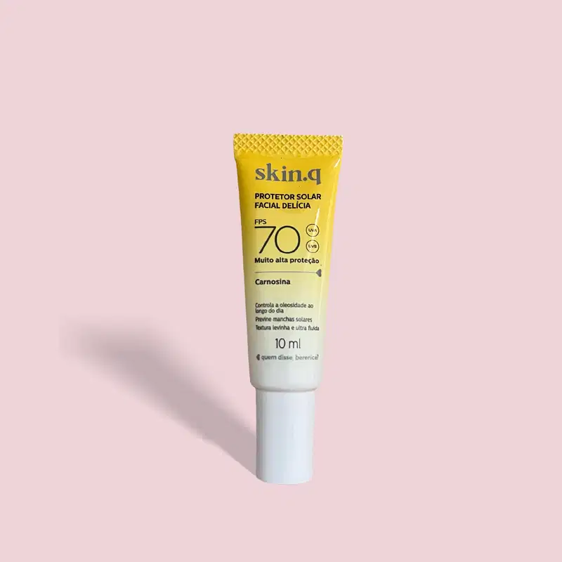 Protetor Solar Facial Delícia FPS 70 skin.q  10ml