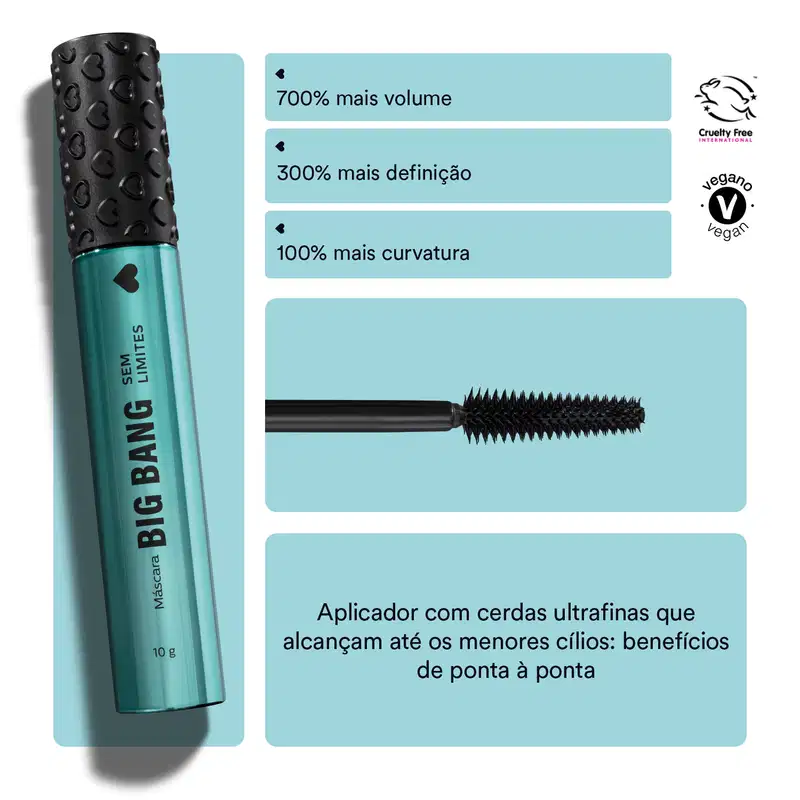Quem Disse, Berenice? Big Bang Sem Limites - Máscara para Cílios 10g