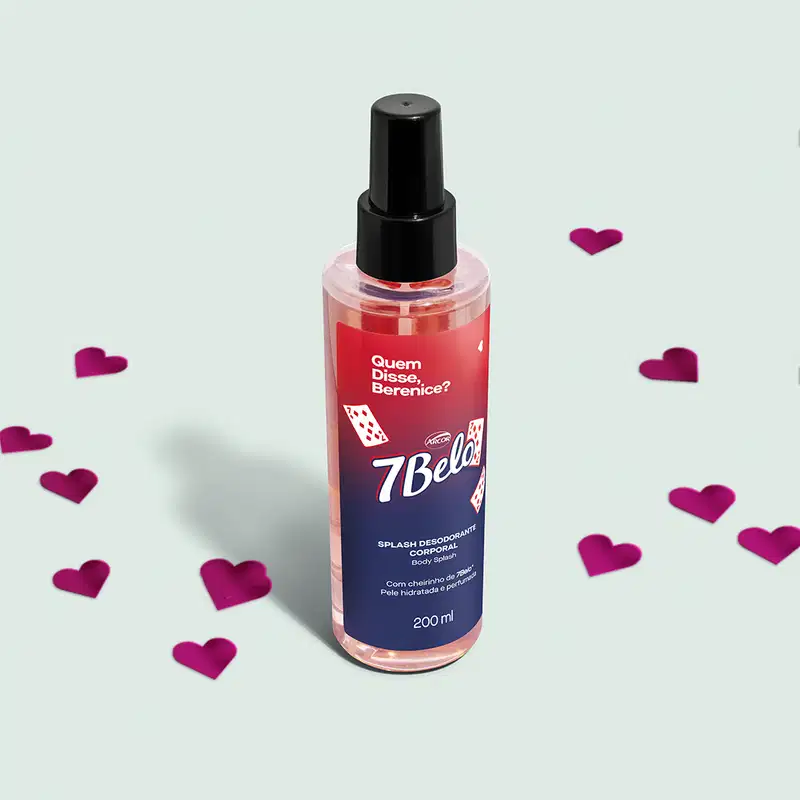 Body Splash Desodorante Colônia QDB 7Belo 200ml