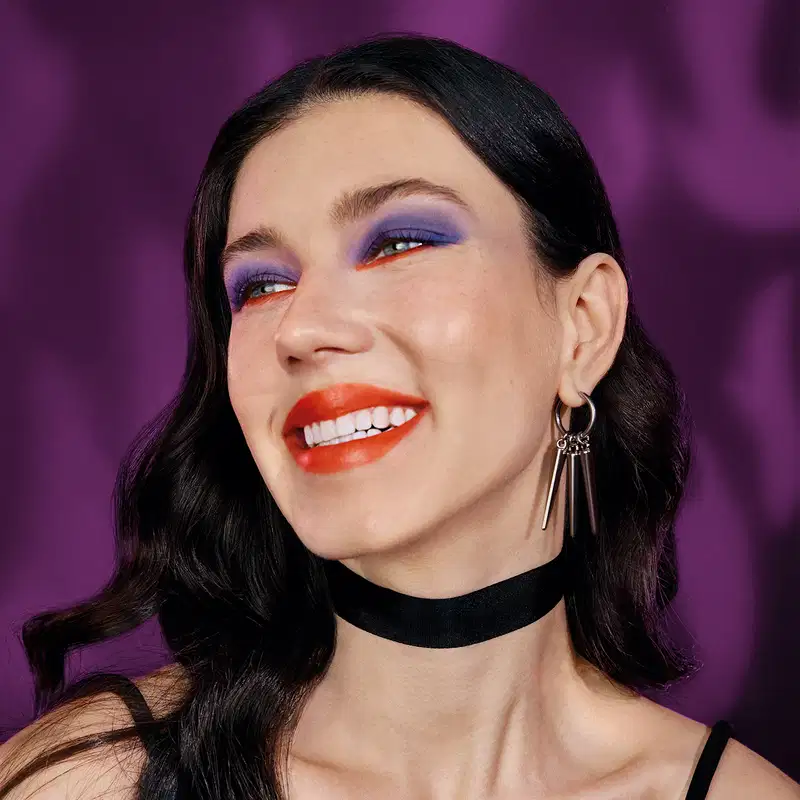 Bastão Duo Multifuncional Laranja e Roxo 4,4g