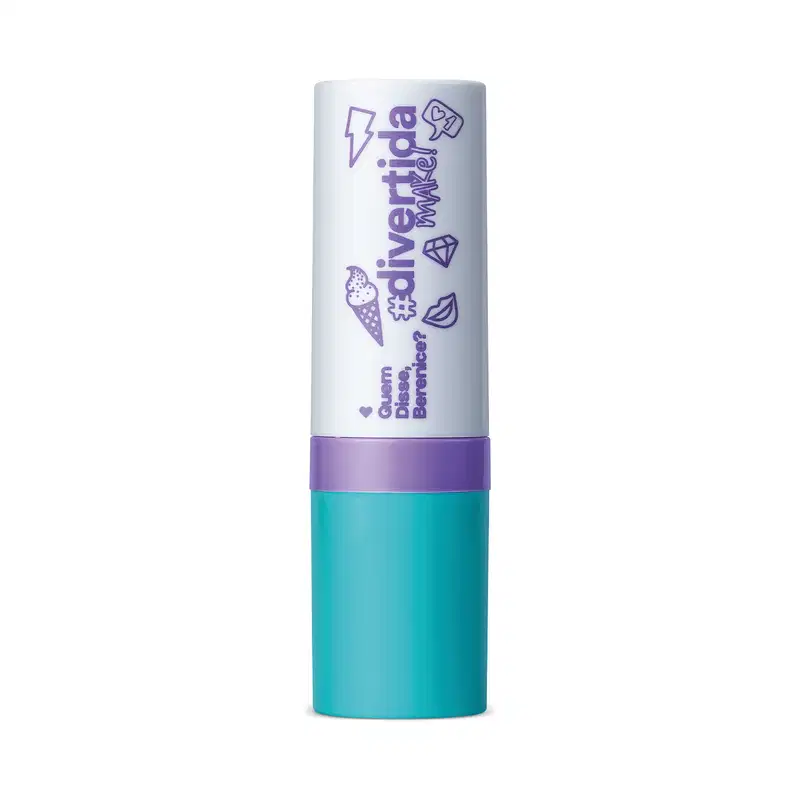 Batom Cremoso Lilás Contagiante QDB Divertida Make! 3,5g