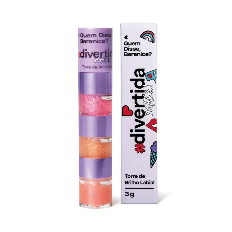 Torre de Brilho Labial QDB Divertida Make! 3g
