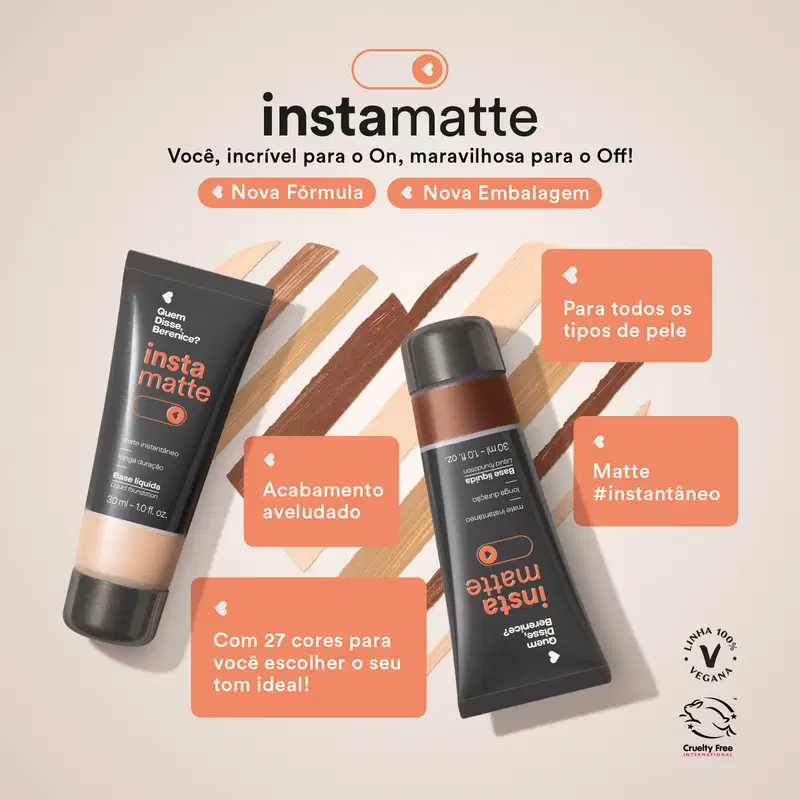 Base Líquida Instamatte Cor 150F 30ml