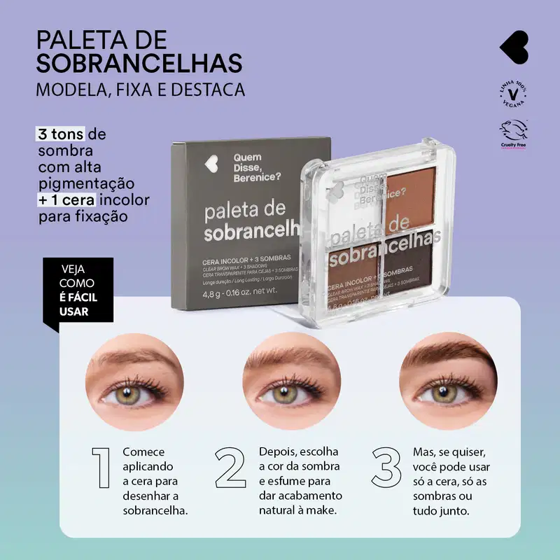 Paleta de Sobrancelhas 4,8g