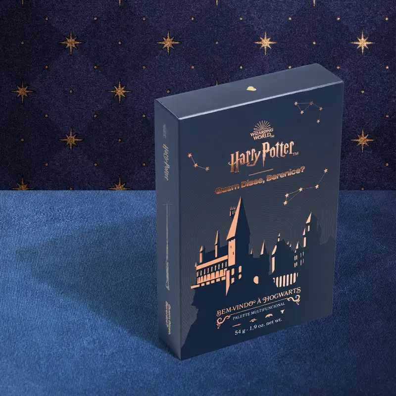 Paleta de Maquiagem  Multifuncional Harry Potter Quem Disse, Berenice? Bem-Vindo à Hogwarts  54g