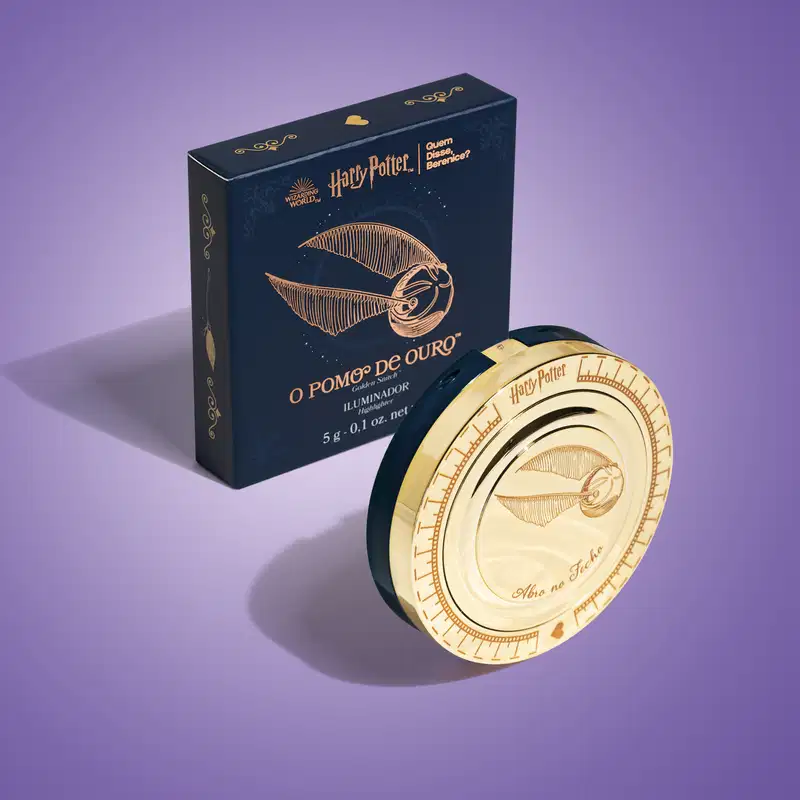 Iluminador em Pó Dourado Harry Potter Quem Disse, Berenice? O Pomo de Ouro 5g