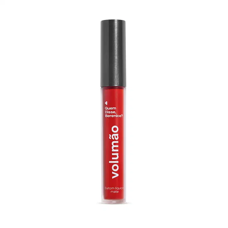 Batom Líquido Vermelho Morangoli Mate Volumão 4ml