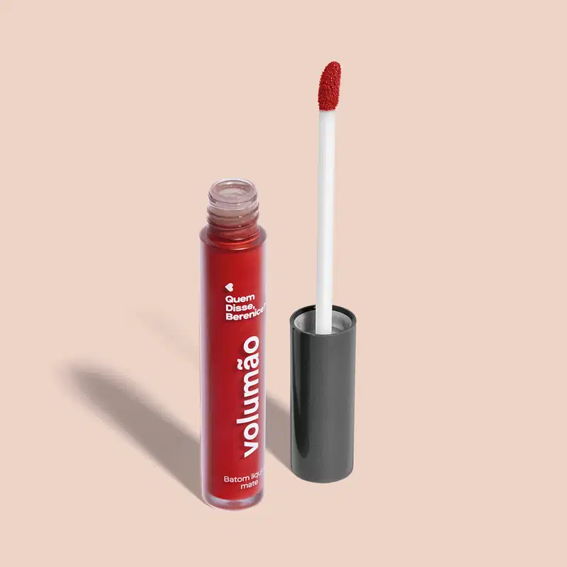 Batom Líquido Vermelho Morangoli Mate Volumão 4ml