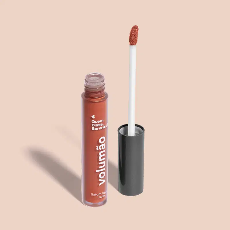 Batom Líquido Marrom Damascoli Mate Volumão  4ml