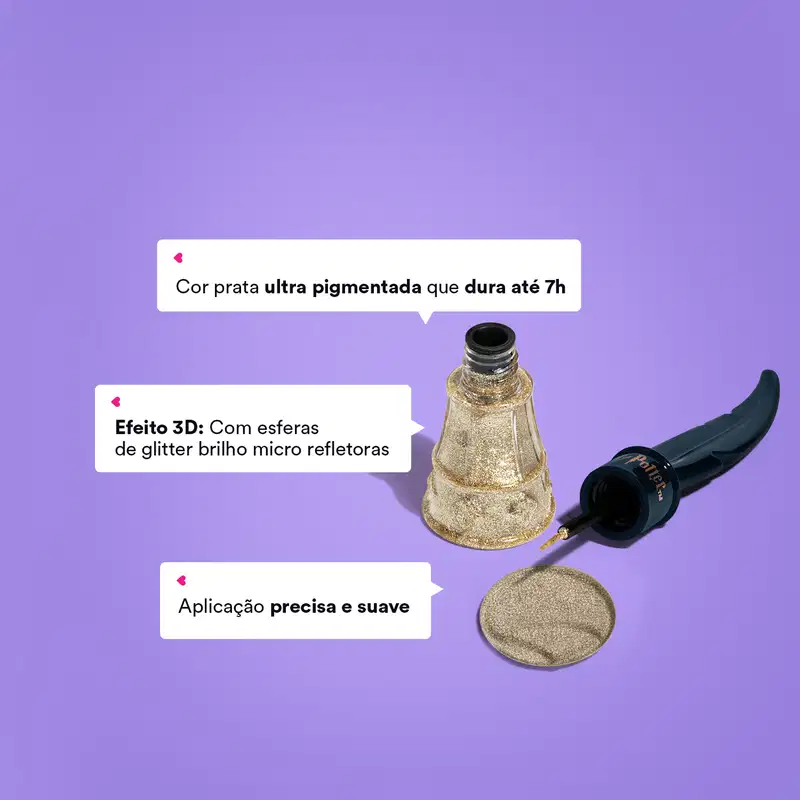 Delineador Líquido Dourado Lumos Harry Potter Quem Disse, Berenice? Aula de Feitiços 7ml