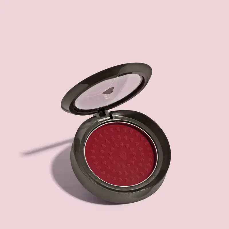 Blush Em Pó Compacto Rubor Vermelho Vermetin 2g