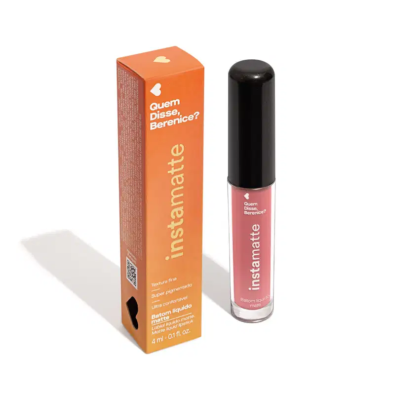 Batom Líquido Rose Rosetali Instamatte 4ml