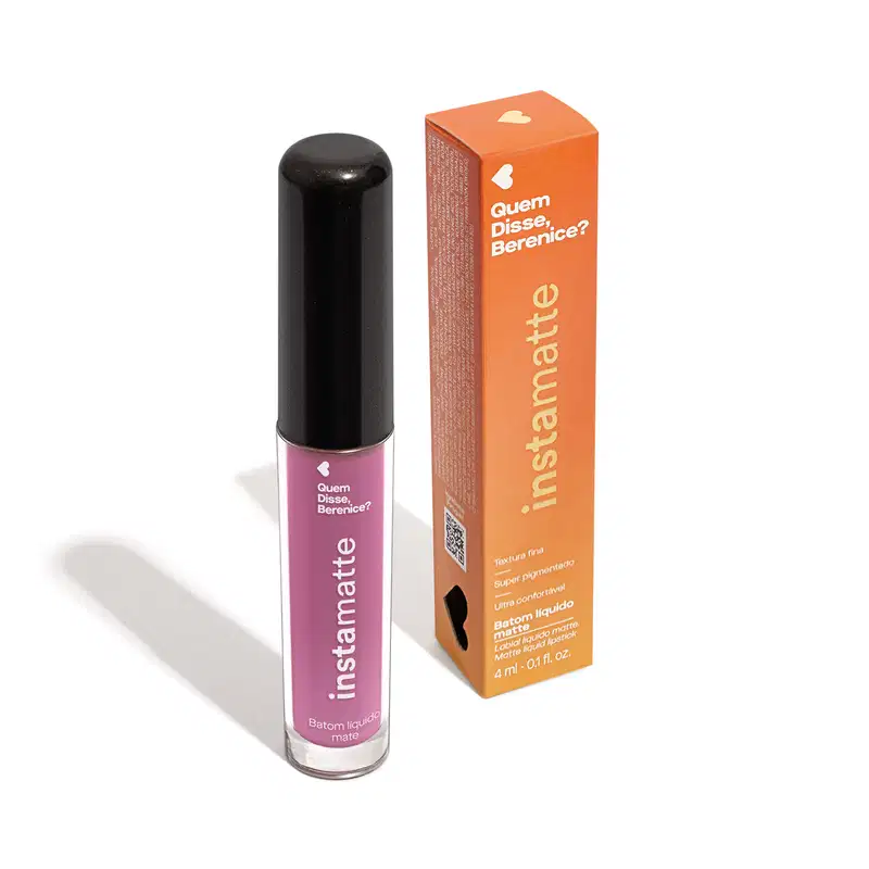Batom Líquido Lilás Lilali Instamatte 4ml