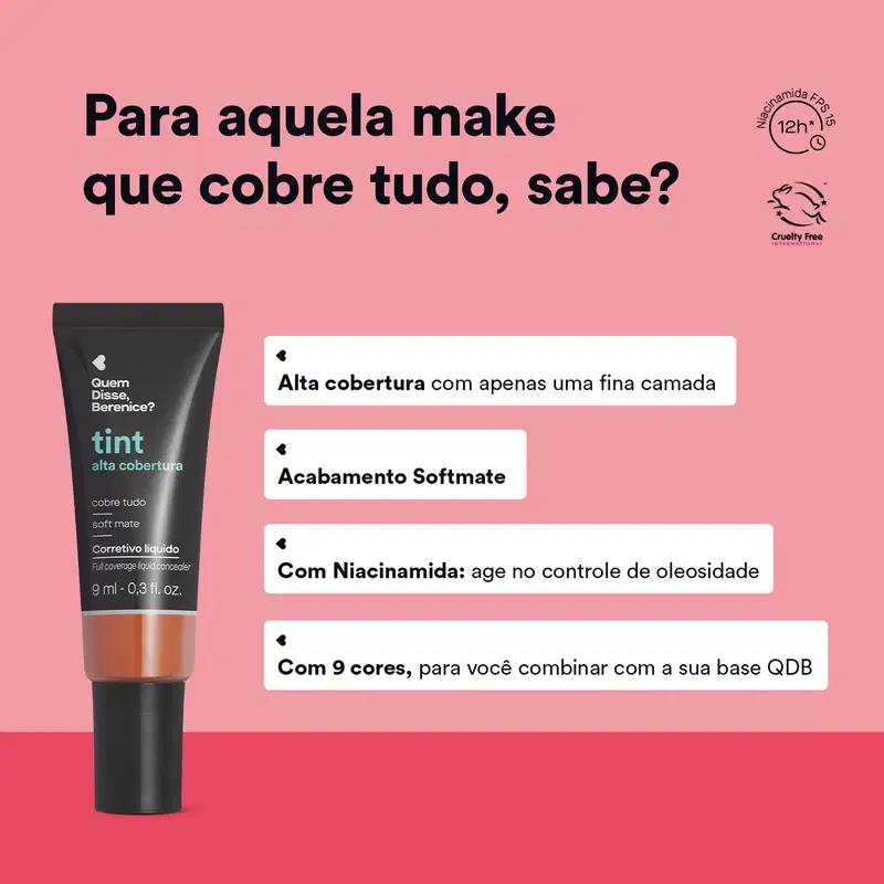 Corretivo Líquido Tint Alta Cobertura Cor 225 9ml