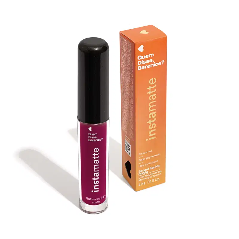 Batom Líquido Roxo Malvali Instamatte 4ml