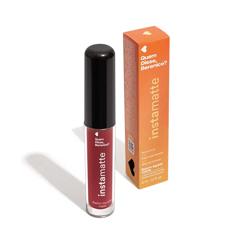 Batom Líquido Rosa Avelali Instamatte 4ml