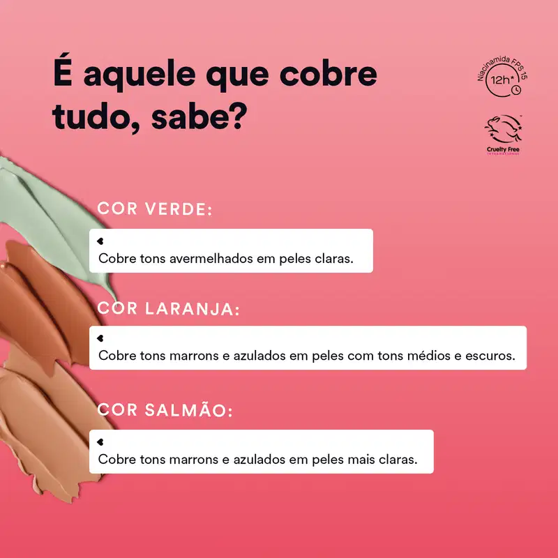 Corretivo Líquido Salmão Tint Alta Cobertura 9ml