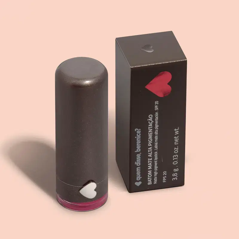 Batom Mate Vermelho Vermelito Alta Pigmentação 3,8g