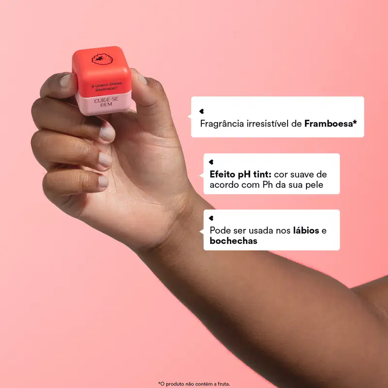 Balm Labial Ph Tint Multifuncional Cuide-se Bem Feira Framboesa Quem Disse, Berenice? 2g