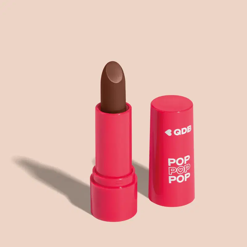 Batom Semi Mate Marrom Glacê POP 3,6g