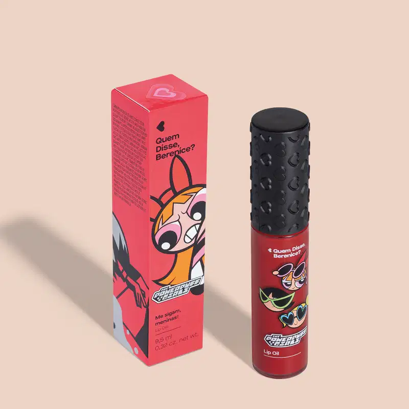 Lip Oil Vermelho Me Sigam Meninas QDB As Meninas Super Poderosas 9,5ml
