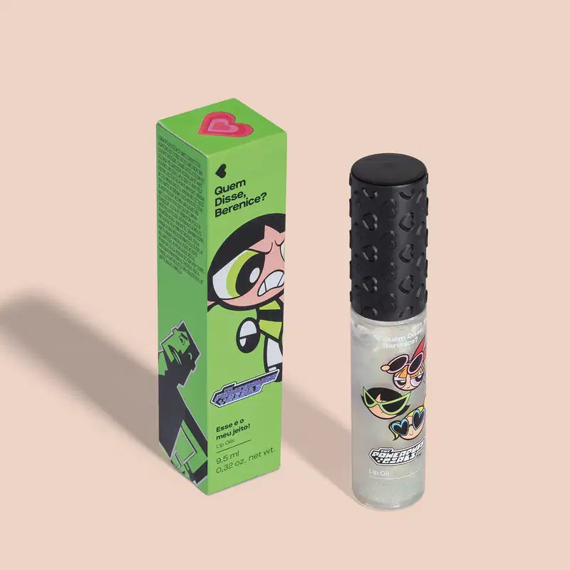 Lip Oil Translúcido É O Meu Jeito QDB As Meninas Super Poderosas 9,5ml