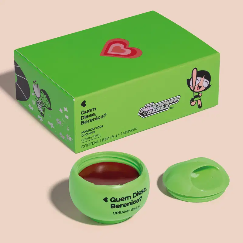 Creamy Balm Labial Marrom Toda Docinho QDB As Meninas Super Poderosas 5g