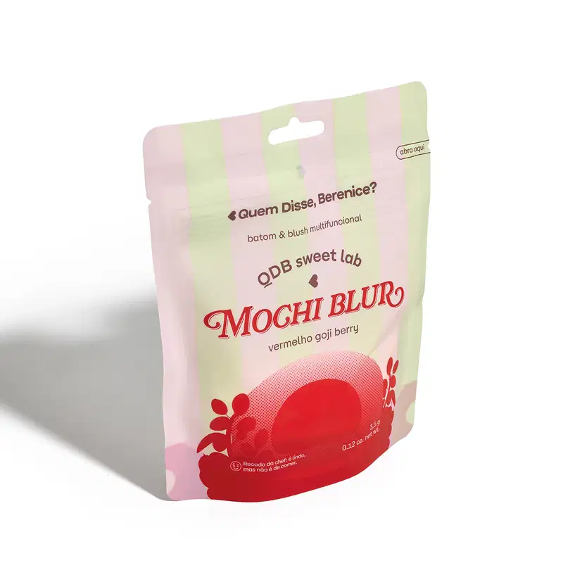 Batom E Blush Multifuncional Vermelho Goji Berry Mochi Blur 3,5g