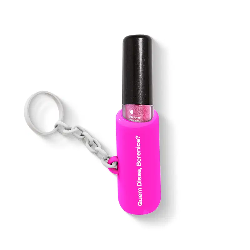 Chaveiro Porta Gloss Rosa Quem Disse, Berenice?