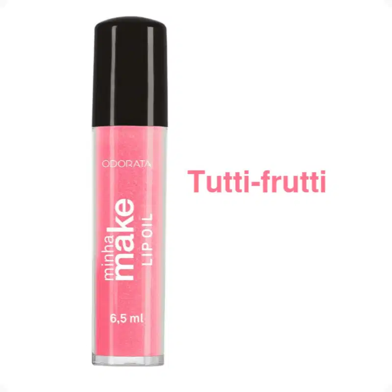 Lip Oil Gloss Labial Hidratante De Tutti-Frutti Não Pegajoso Minha Make Odorata 6,5ml REF 2687