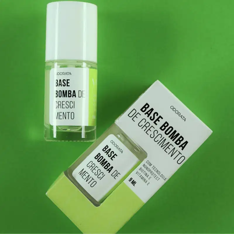 Base Bomba de Crescimento Não Amarela Fixa Melhor O Esmalte VIVA UNHAS ODORATA 9ml REF 2692