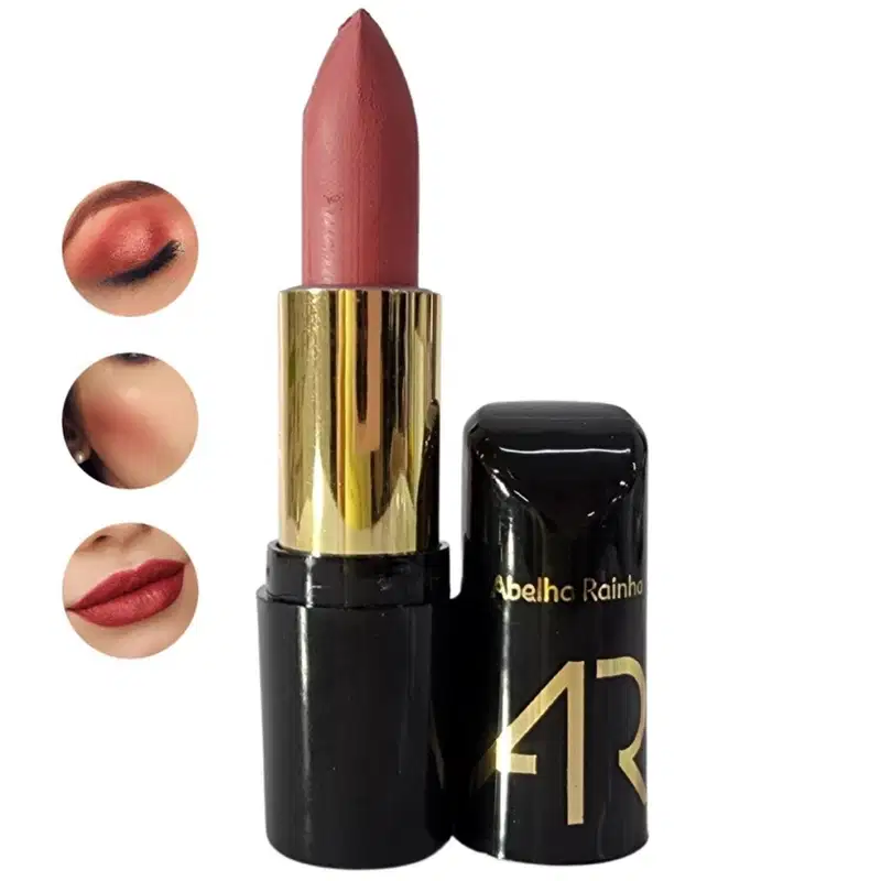 Lipchick 3 Em 1 Batom Sombra Blush Malva 4g Ar Maquiagem Abelha Rainha REF 5089
