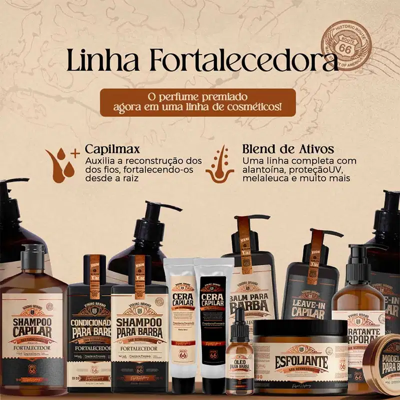 Leave-in Capilar 500mL San Bernardino Fortalecedor Route 66 Viking