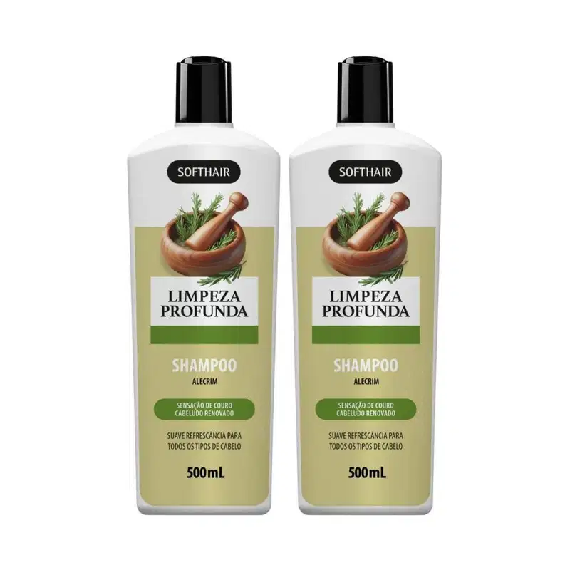 Kit 2 Unidades Shampoo de Alecrim 500ml