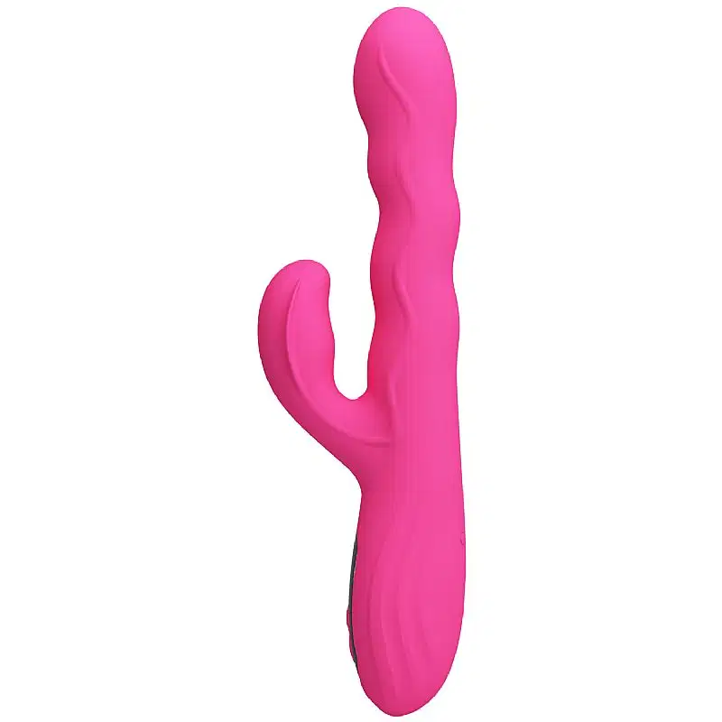 Vibrador de Ponto G e Clitóris Winters Pretty Love com Movimento Ondulações Display LED USB