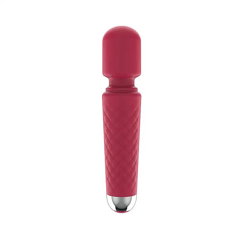 Vibrador Varinha Mágica Massageadora com 20 Modos de Vibração USB Cor Vermelho
