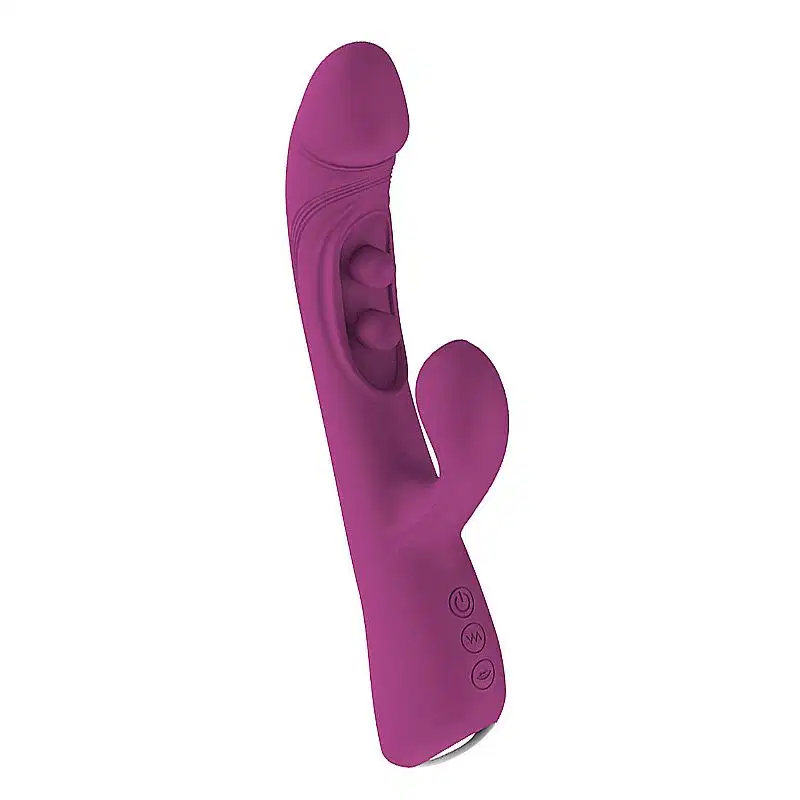 Vibrador de Ponto G e Clitóris Chiara com Efeito Dedilhar Realista Recarregável
