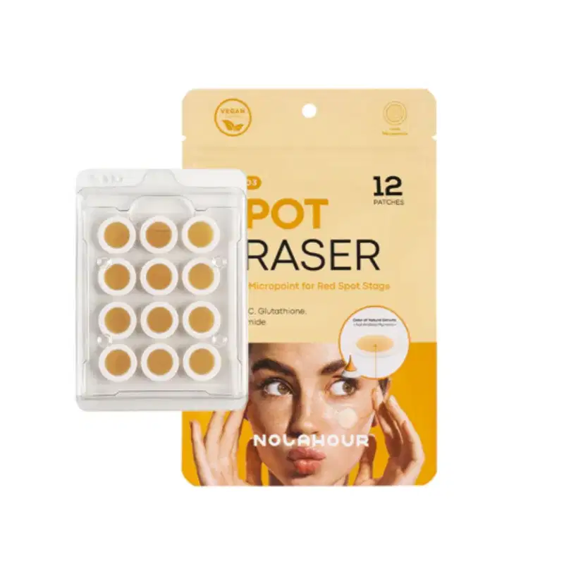 Adesivos Secativos para Acne Nolahour Spot Eraser Orange Step 3, 12 Unidades.