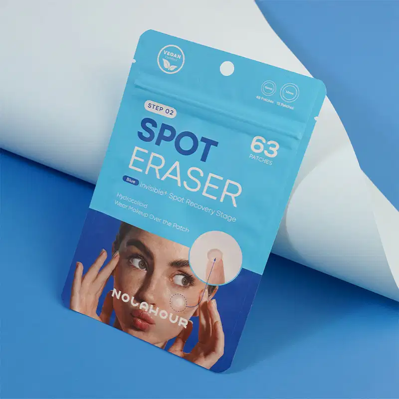 Adesivos Secativos para Acne Nolahour Spot Eraser Blue Step 2, 63 unidades.