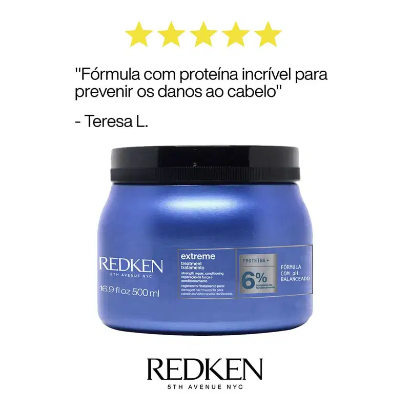 Kit Redken Extreme Shampoo 1L e Máscara 500ml