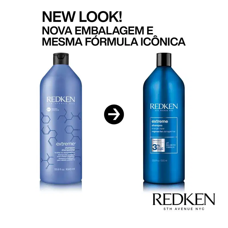 Kit Redken Extreme Shampoo 1L e Máscara 500ml