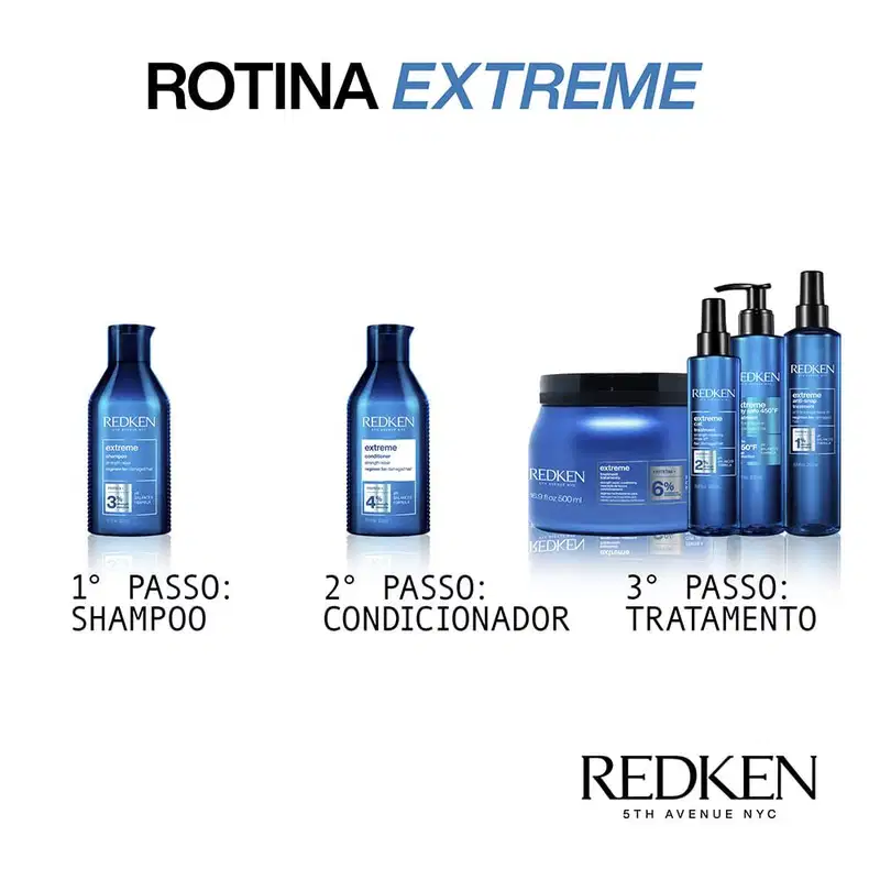 Kit Redken Extreme Shampoo 1L e Máscara 500ml