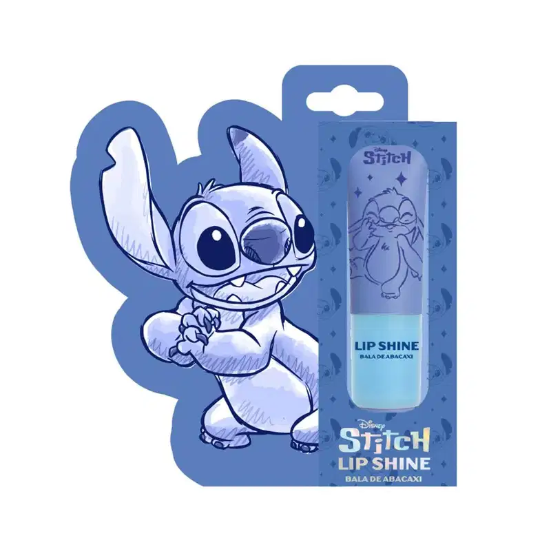 Lip Shine Stitch Bala de Abacaxi - Stitch Disney 8ml